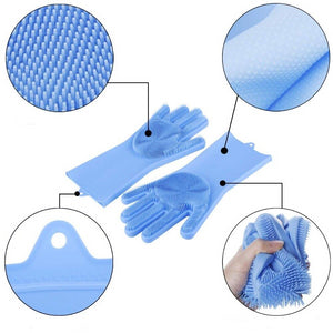 Gants en silicone anti poils